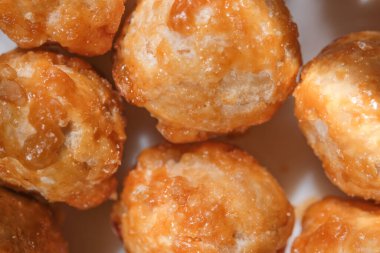 Şeker jöleli fındıklar yakın çekim makro fotoğrafçılık vejetaryen arka planı