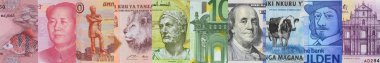 Farklı ülkelerin Kağıt Parası 'ndan.