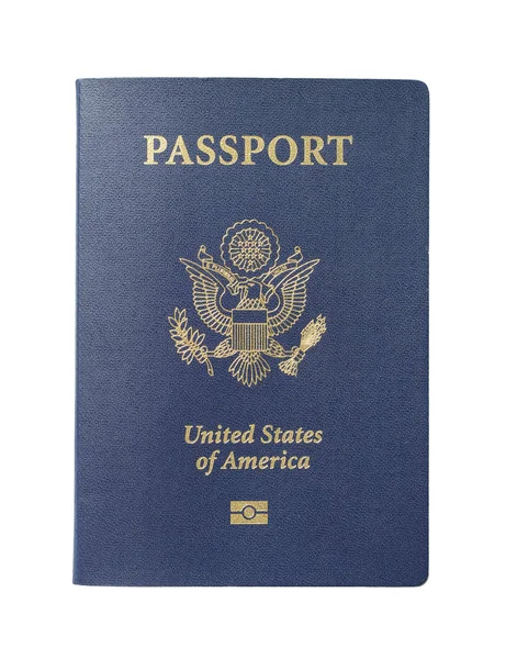 Паспорт Который Закрывают Соединенные Штаты Америки — стоковое фото