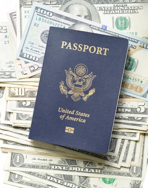 Passaporte Estados Unidos América Dólares — Fotografia de Stock