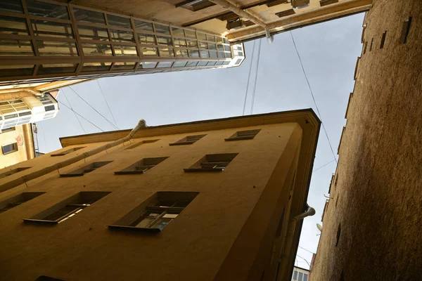 Saint Pétersbourg Russie Vieille Cour Bien Vue Bas Vers Haut — Photo