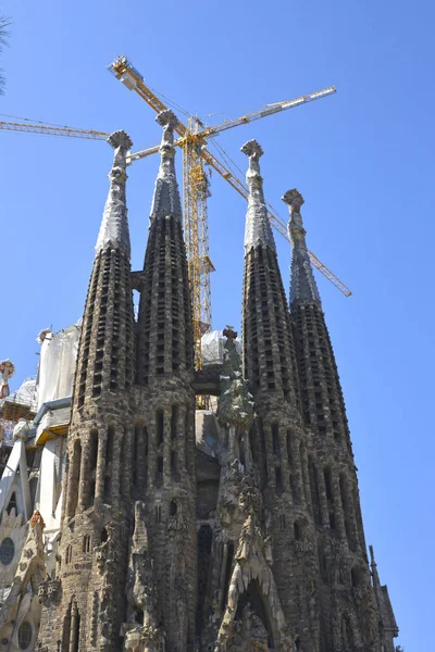 La Sagrada Familia, Cathedral designed by Antoni Gaudi — стоковое фото