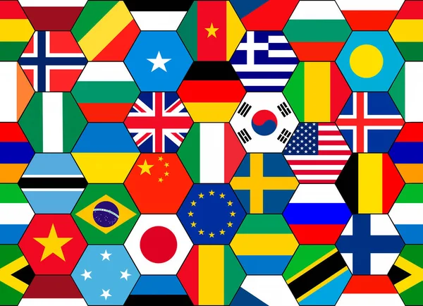 Antecedentes Banderas Del Mundo —  Fotos de Stock