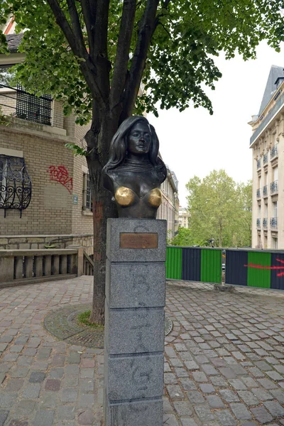 Paris France April 2019 Bust Singer Dalida — Stock Photo, Image