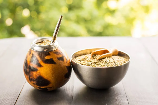 Traditionella Yerba Mate Drink — Stockfoto