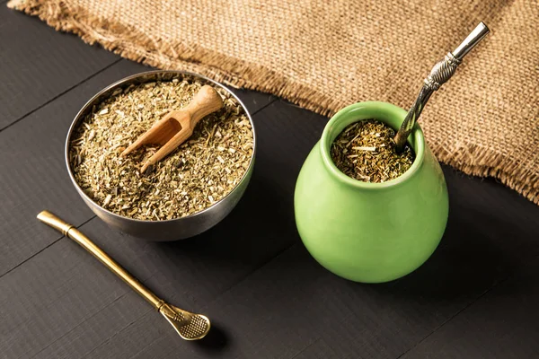 Traditionella Yerba Mate Drink — Stockfoto