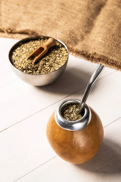 Παραδοσιακό Yerba Mate Ποτό — Φωτογραφία Αρχείου