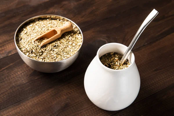 Traditionele Yerba Maté Drank — Stockfoto