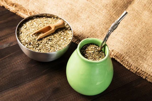 Traditionele Yerba Maté Drank — Stockfoto