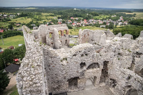 Ogrodzieniec Medieval Castle Ruins Silesia Poland Stock Photo