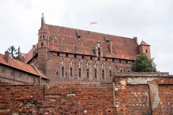Château Malbork Château Teutonique Médiéval Pologne — Photo
