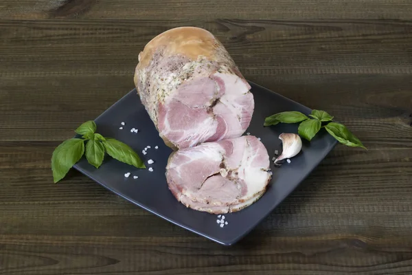 Fresh Tasty Homemade Ham — Stock Photo, Image