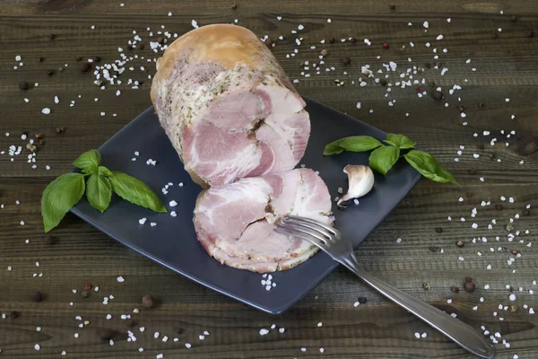 Fresh Tasty Homemade Ham — Stock Photo, Image