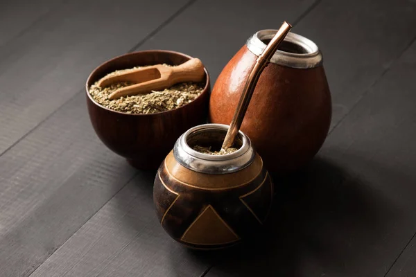 Yerba Mate Tök Matero Italt — Stock Fotó