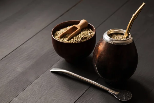 Yerba Mate Tök Matero Italt — Stock Fotó