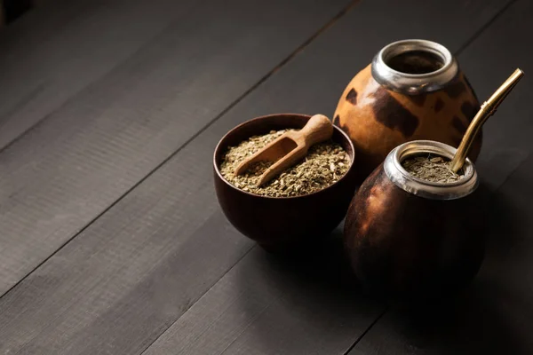 Yerba Mate Tök Matero Italt — Stock Fotó