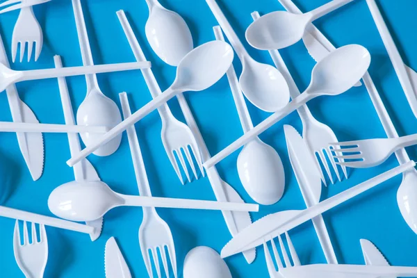 Plastic Wegwerp Bestek Verboden Europese Unie — Stockfoto