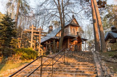 Kutsal Dağ Grabarka, Polonya'daki Doğu Ortodoks Kilisesi'nin en büyük ibadet yeri, Siemiatycze, Podlasie, Polonya.