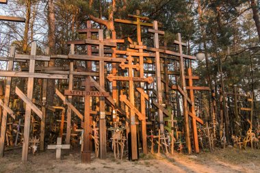 Kutsal Dağ Grabarka, Polonya'daki Doğu Ortodoks Kilisesi'nin en büyük ibadet yeri, Siemiatycze, Podlasie, Polonya.