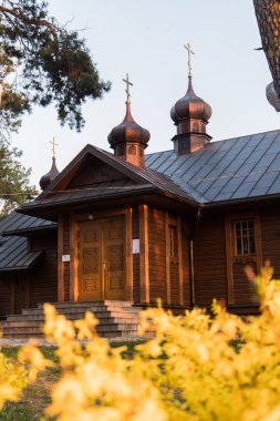 Kutsal Dağ Grabarka, Polonya'daki Doğu Ortodoks Kilisesi'nin en büyük ibadet yeri, Siemiatycze, Podlasie, Polonya.