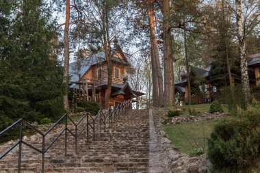 Kutsal Dağ Grabarka, Polonya'daki Doğu Ortodoks Kilisesi'nin en büyük ibadet yeri, Siemiatycze, Podlasie, Polonya.