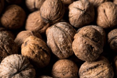 lezzetli ceviz arka plan. gıda kavramı fotoğraf