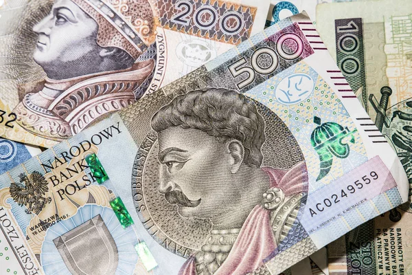 Polska Pengar Bakgrund Zloty Valuta Polen — Stockfoto