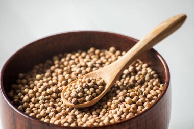 kişniş kişniş tohumları. gıda kavramı fotoğraf