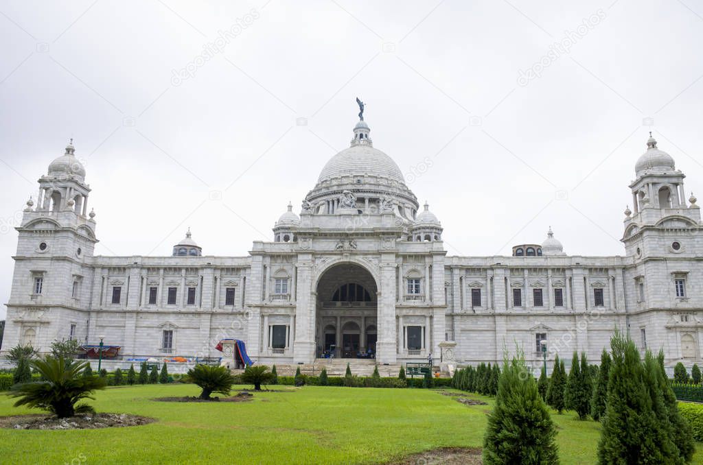 The palace in India to Kolkata Victoria Memorial Hal