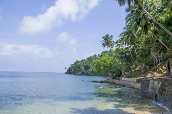 Isla Ross Mar Andamán Hermoso Paisaje — Foto de Stock