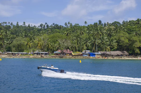 Hermoso Paisaje Palmeras Mar Andamán Las Islas Nicobar India — Foto de Stock