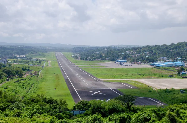 The airport a landscape to Port Blair India