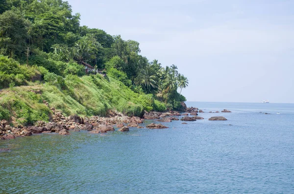 Landskap Den Tropiska Stranden Vasco Gamma Indien — Stockfoto