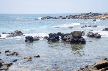 Tropikal peyzaj Sri Lanka Hint Okyanusu'nda Körfezi