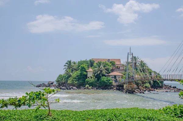 热带景观岛屿到印度洋在斯里兰卡 — 图库照片