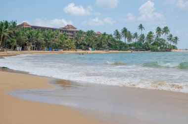 Sri Lanka Hint Okyanusu boyunca plaj manzara