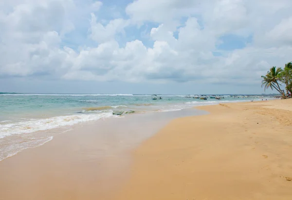 Paisaje Playa Para Descanso Sri Lanka Océano Índico — Foto de Stock