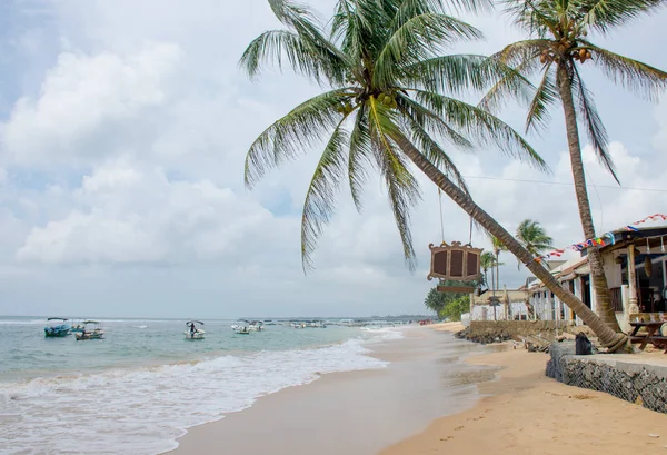 Paisaje Playa Para Descanso Sri Lanka Océano Índico — Foto de Stock