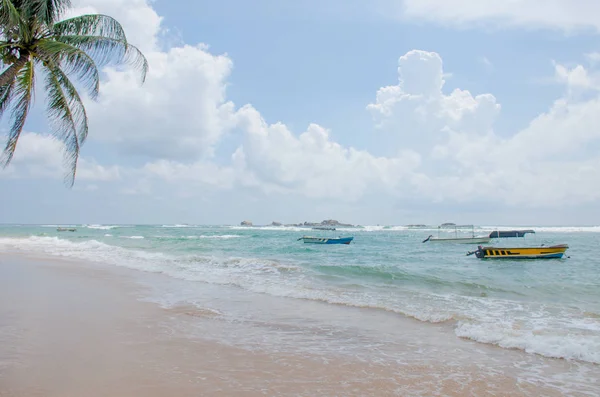 Landscape the beach for rest in Sri Lanka the Indian Ocean