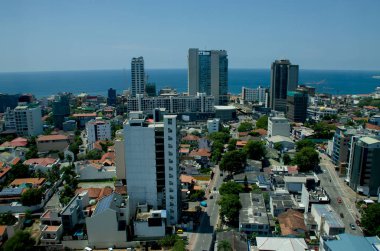 Üstten görünüm manzara şehir Colombo Sri Lanka