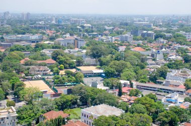 Üstten görünüm manzara şehir Colombo Sri Lanka