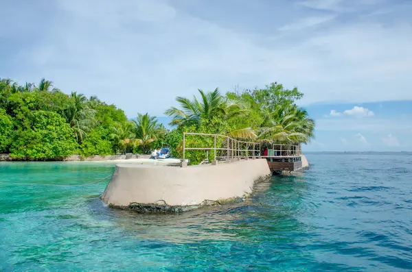 Beautiful Landscape Island Maldives Ocean Coast — Stock Photo, Image