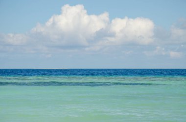 Maldivler Hint Okyanusu ile turkuaz su manzara