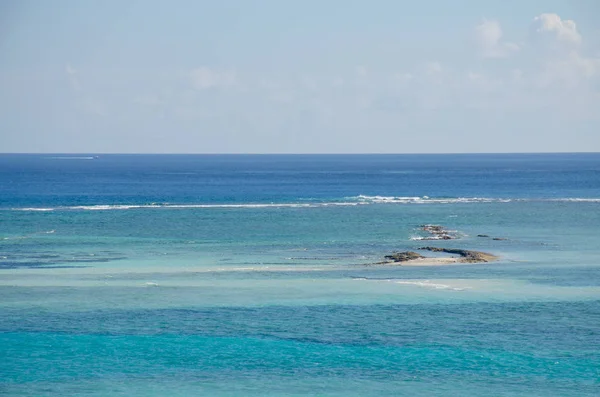 Paisaje Las Maldivas Océano Índico Con Agua Turquesa — Foto de Stock
