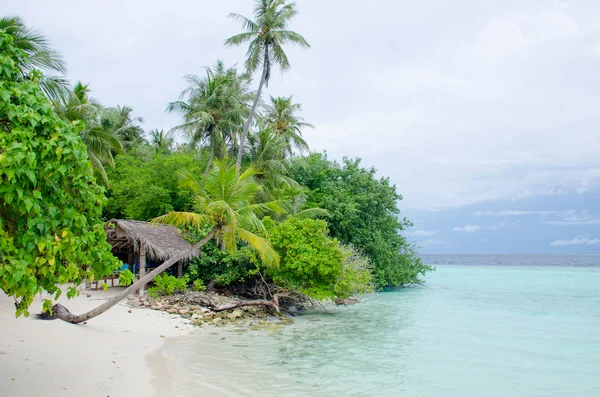 Landscape Island Biyadhoo Maldives Beach White Sand — Stock Photo, Image