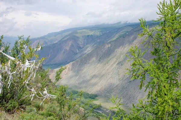 Красивий Ландшафт Високі Кам Яні Гори Алтай Росія — стокове фото