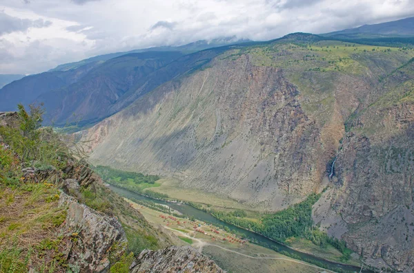 Bela Paisagem Altas Montanhas Pedra Altai Rússia Imagens Royalty-Free