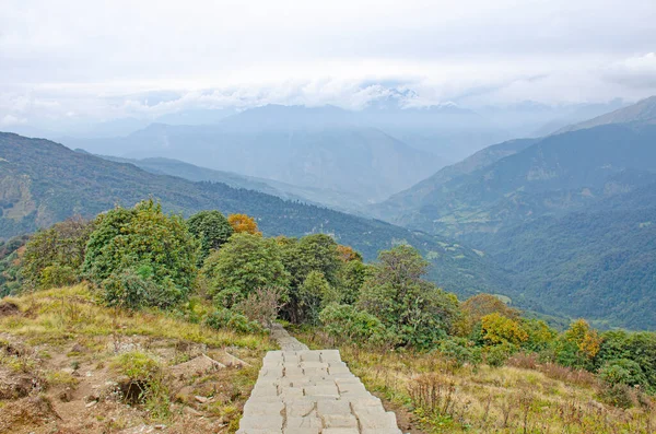 Naturaleza Paisaje Montaña Nepal Otoño Himalaya — Foto de Stock