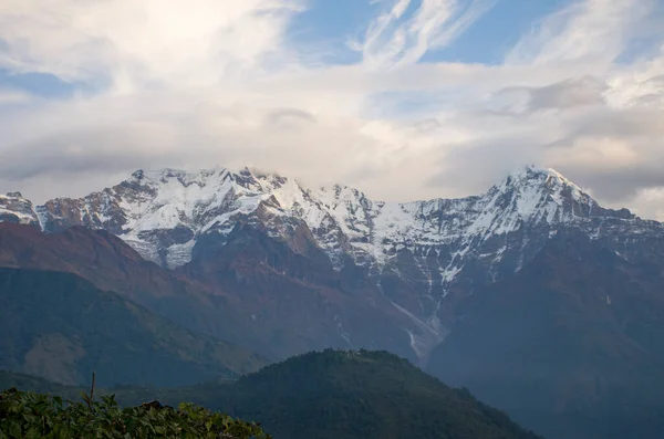 Picos Montanhas Nepal Paisagem Himalaia — Fotografia de Stock