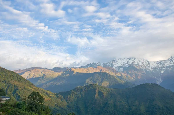 Picos Montanhas Nepal Paisagem Himalaia — Fotografia de Stock